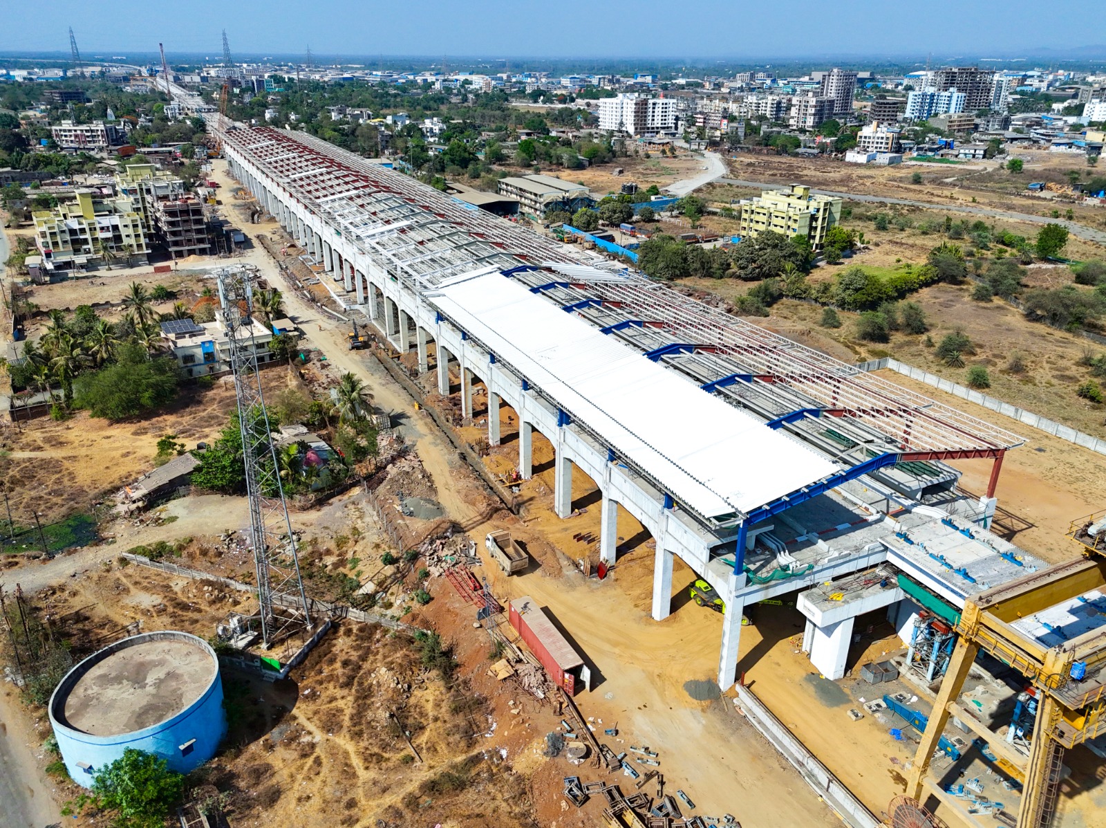 Slab casting started for Virar Bullet Train Station